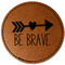 Inspirational Quotes Leatherette Patches - Round