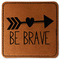 Inspirational Quotes Leatherette Patches - Square
