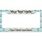 Inspirational Quotes License Plate Frame Wide