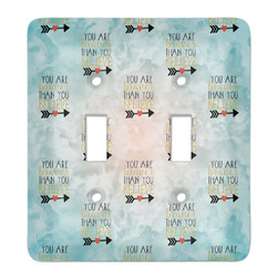 Inspirational Quotes Light Switch Cover (2 Toggle Plate)