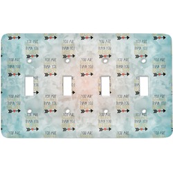 Inspirational Quotes Light Switch Cover (4 Toggle Plate)