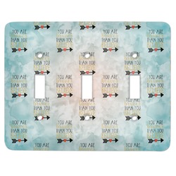 Inspirational Quotes Light Switch Cover (3 Toggle Plate)