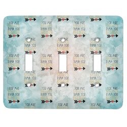 Inspirational Quotes Light Switch Cover (3 Toggle Plate)