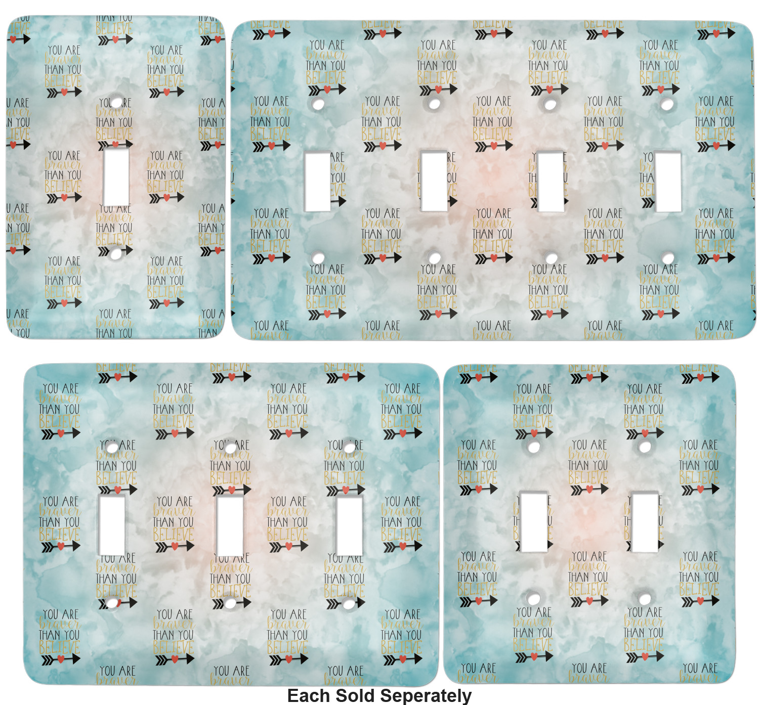 Inspirational Quotes Light Switch Cover YouCustomizeIt