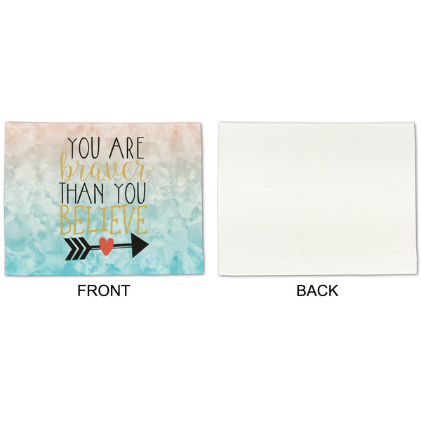 Inspirational Quotes Linen Placemat - APPROVAL Single (single sided)