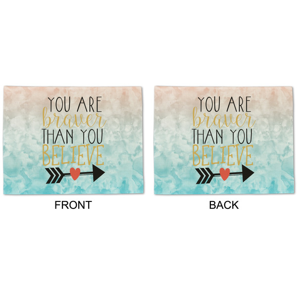 Inspirational Quotes Linen Placemat - APPROVAL (double sided)