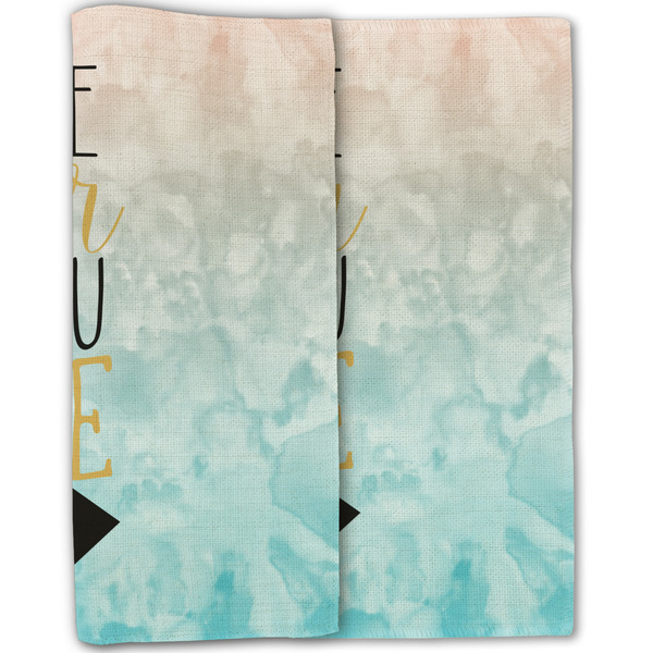 Inspirational Quotes Linen Placemat - Folded Half (double sided)