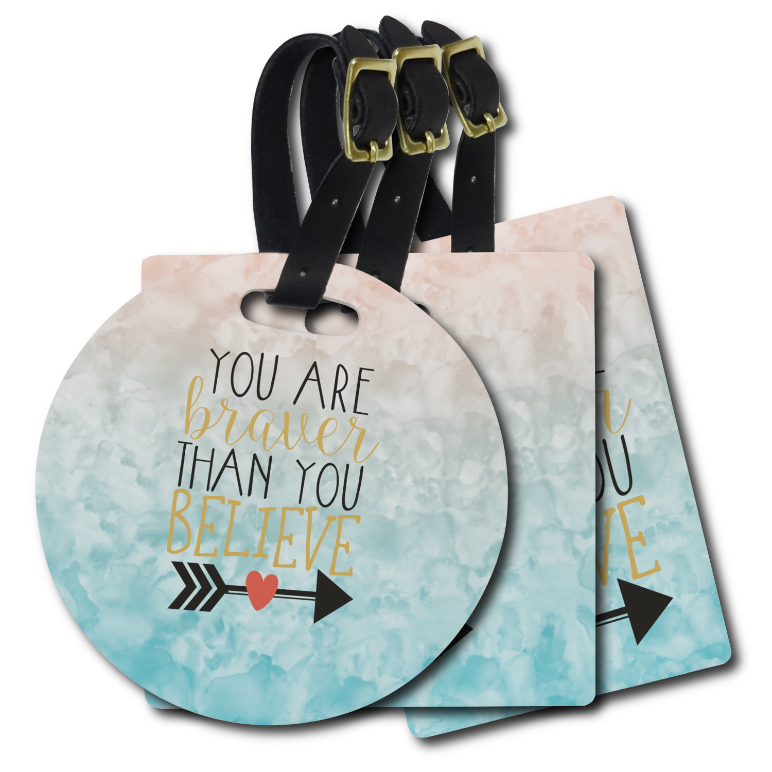 Custom Inspirational Quotes Plastic Luggage Tag YouCustomizeIt