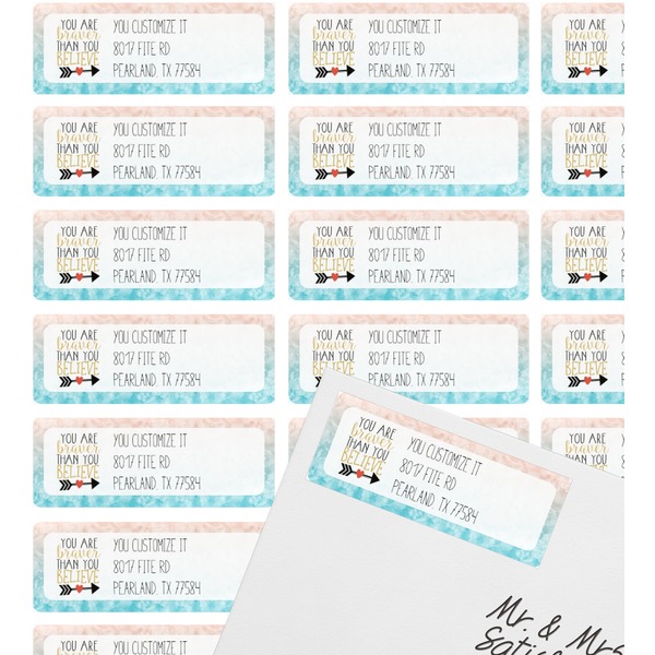 Inspirational Quotes Mailing Label on Envelope - Multiple Labels