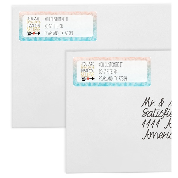 Inspirational Quotes Mailing Labels - Double Stack Close Up