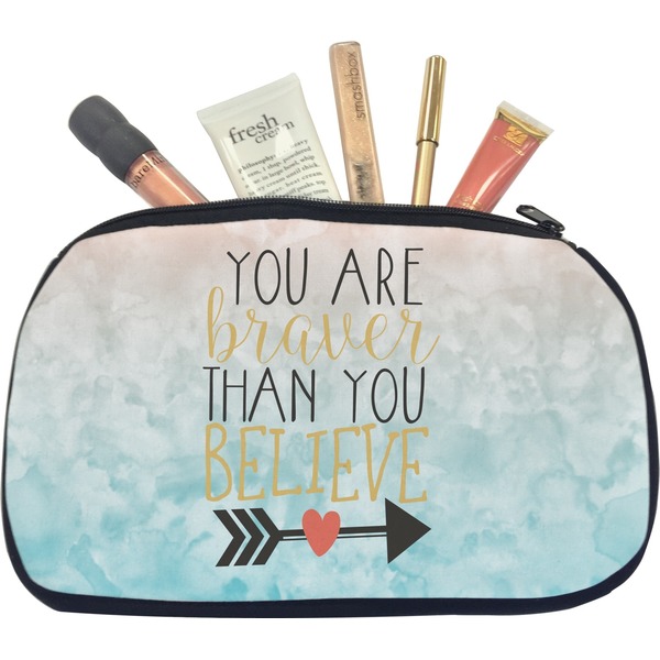 Custom Inspirational Quotes Makeup / Cosmetic Bag - Medium