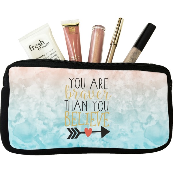 Custom Inspirational Quotes Makeup / Cosmetic Bag - Small