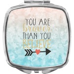 Inspirational Quotes Compact Makeup Mirror