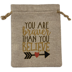 Inspirational Quotes Burlap Gift Bag