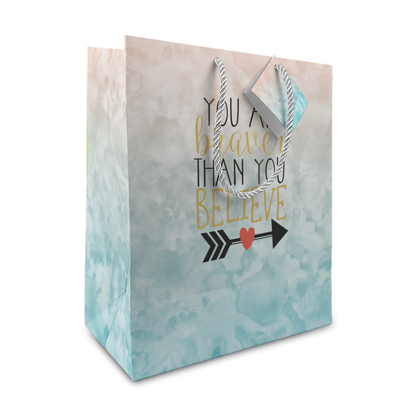 Custom Inspirational Quotes Medium Gift Bag
