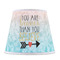 Inspirational Quotes Poly Film Empire Lampshade - Front View