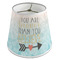 Inspirational Quotes Poly Film Empire Lampshade - Angle View