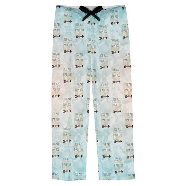 Custom Inspirational Quotes Mens Pajama Pants - XL