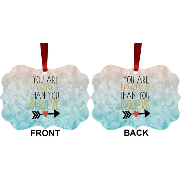 Inspirational Quotes Metal Benilux Ornament - Front and Back (APPROVAL)