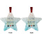 Inspirational Quotes Metal Star Ornament - Front and Back