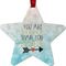 Inspirational Quotes Metal Star Ornament - Double Sided