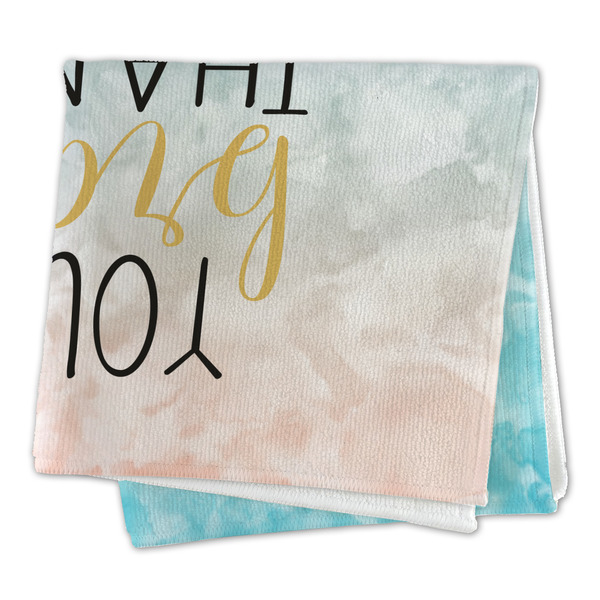 Inspirational Quotes Microfiber Dish Rag - FOLDED (square)