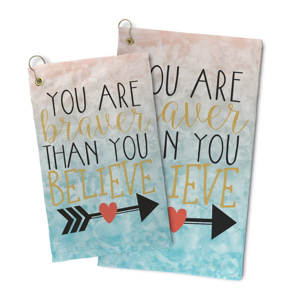 Inspirational Quotes Microfiber Golf Towel - PARENT/MAIN