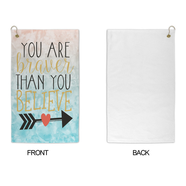 Inspirational Quotes Microfiber Golf Towels - APPROVAL