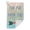 Inspirational Quotes Microfiber Golf Towels Small - FRONT FOLDED