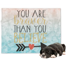 Inspirational Quotes Dog Blanket - Large
