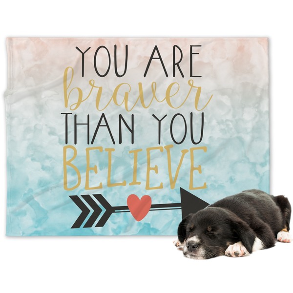Custom Inspirational Quotes Dog Blanket - Large