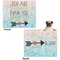 Inspirational Quotes Microfleece Dog Blanket - Large- Front & Back