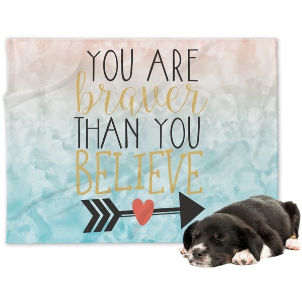 Custom Inspirational Quotes Dog Blanket - Regular