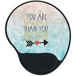Inspirational Quotes Mouse Pad with Wrist Support