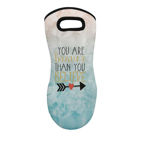 Custom Inspirational Quotes Neoprene Oven Mitt - Single