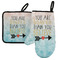 Inspirational Quotes Left Oven Mitt & Pot Holder Set