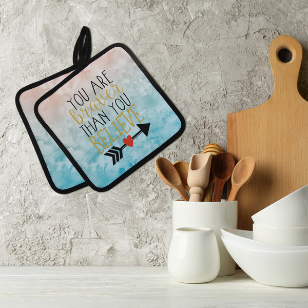 Inspirational Quotes Neoprene Pot Holder - Set of 2  LIFESTYLE