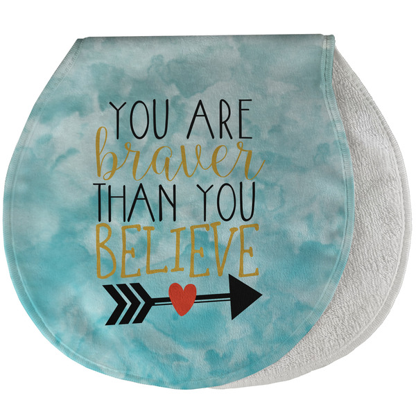 Custom Inspirational Quotes Burp Pad - Velour