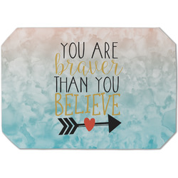Inspirational Quotes Dining Table Mat - Octagon (Single-Sided)
