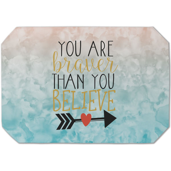 Custom Inspirational Quotes Dining Table Mat - Octagon (Single-Sided)