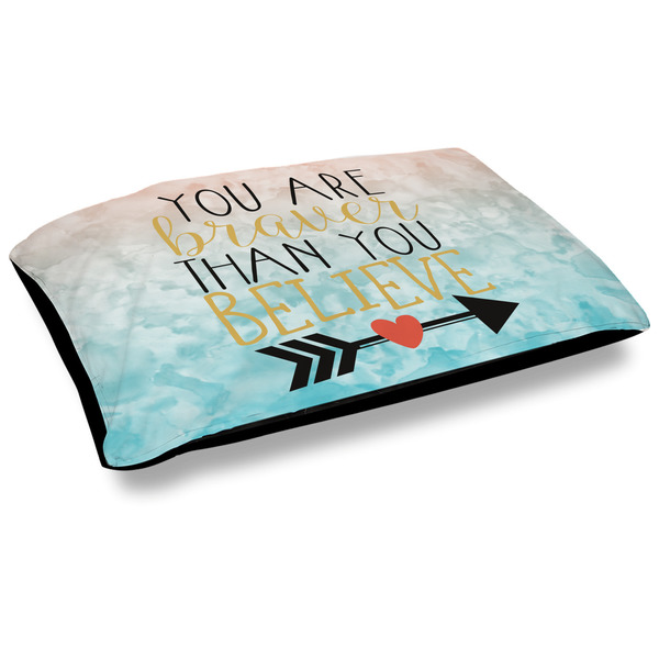 Custom Inspirational Quotes Dog Bed