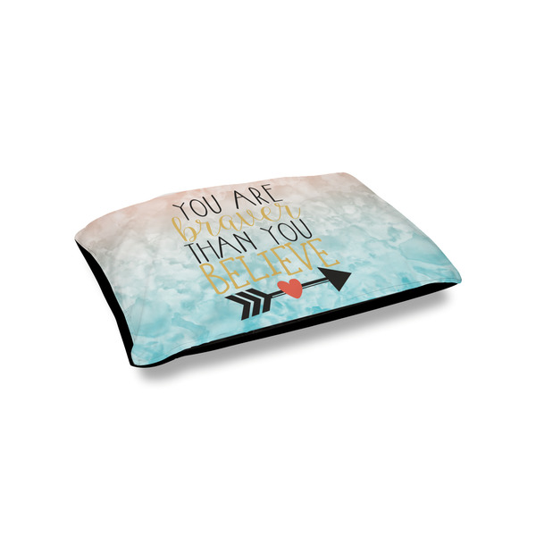 Custom Inspirational Quotes Outdoor Dog Bed - Small