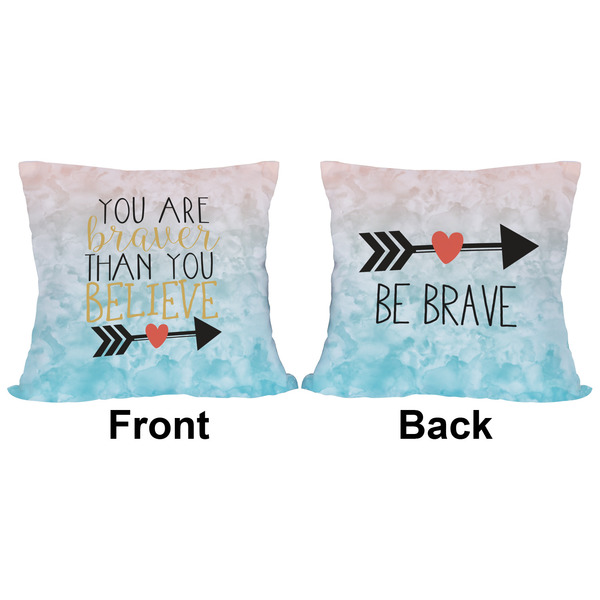 Inspirational Quotes Outdoor Pillow - 16x16