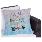 Inspirational Quotes Outdoor Pillow