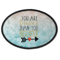 Inspirational Quotes Iron On Oval Patch