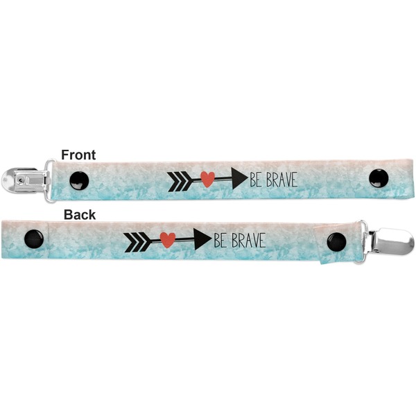 Inspirational Quotes Pacifier Clip - Front and Back