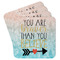 Inspirational Quotes Paper Coasters - Front/Main