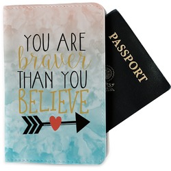 Inspirational Quotes Passport Holder - Fabric