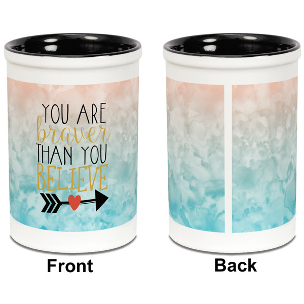 Inspirational Quotes Pencil Holder - Black - approval