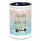Inspirational Quotes Ceramic Pencil Holders - Blue